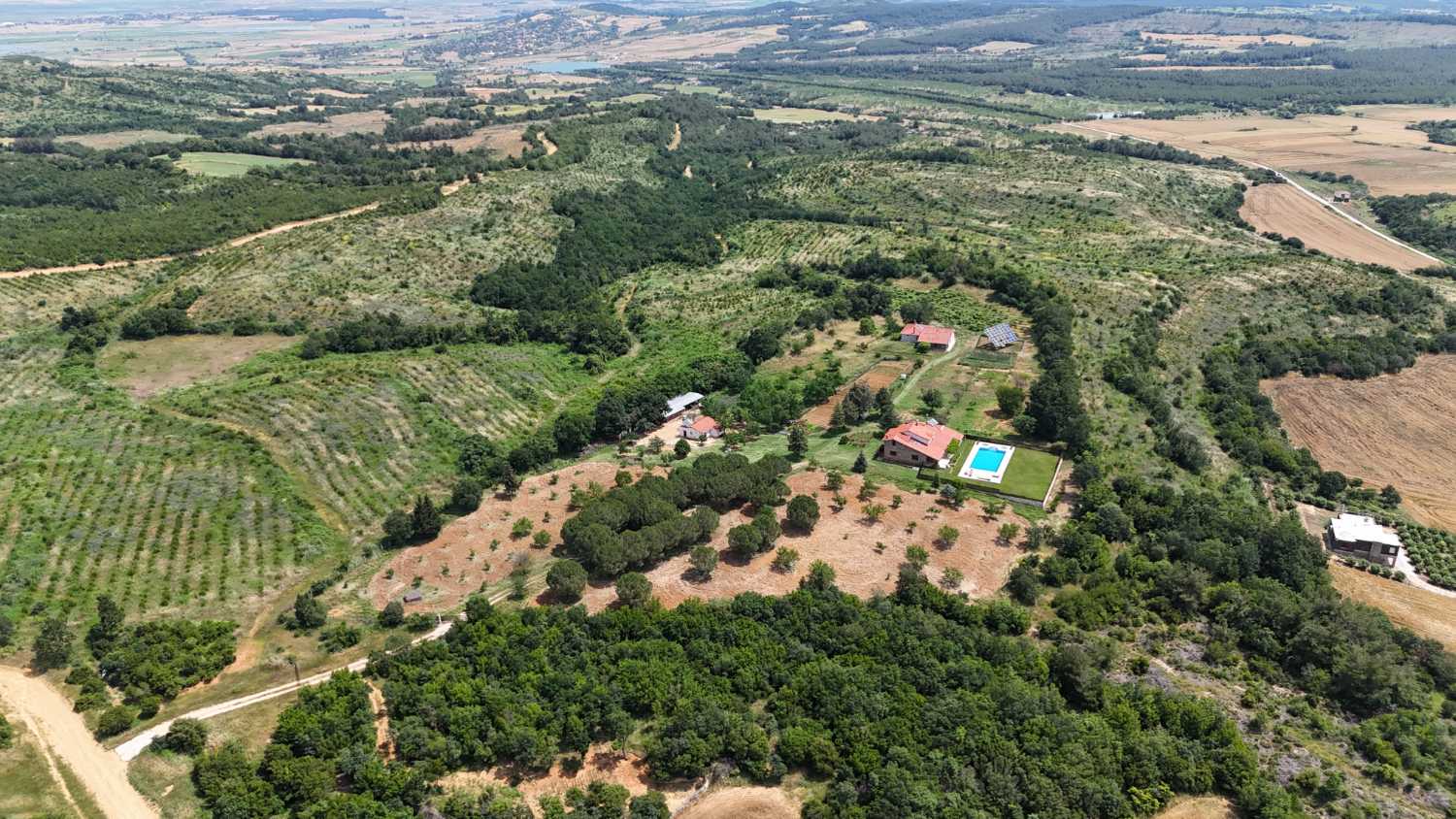 Keşan Yeşilköy'de Saros Manzaralı 15 Dönüm içinde Çiftlik Evi